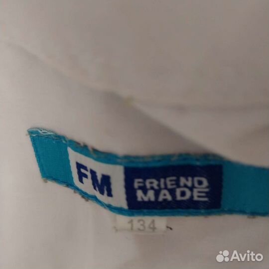 Рубашка белая, школьная 134