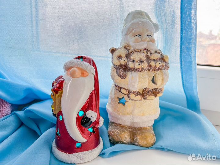 Дед мороз новый подсвечник фигурка