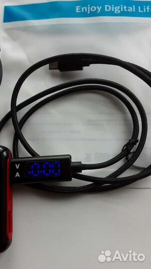 Шнур зарядки с измерителем 