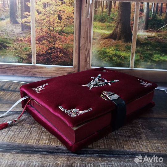 Блокнот бархатный с крафт листами