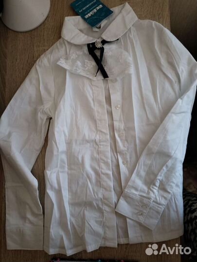 Школьная блузка 134 146