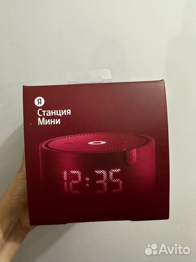 Яндекс станция мини с часами новая