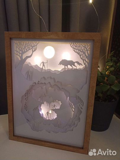 Лайтбокс, картина с led подсветкой, ночник