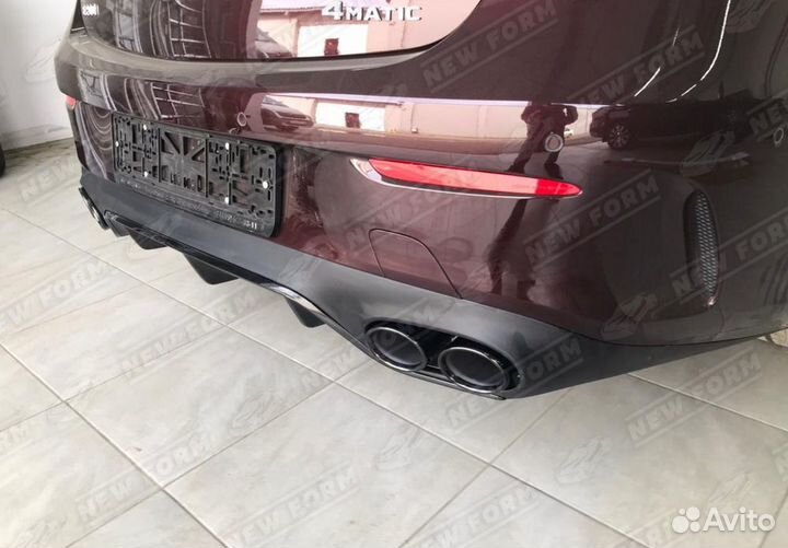 Диффузор с насадками 53 AMG Mercedes E Coupe 238