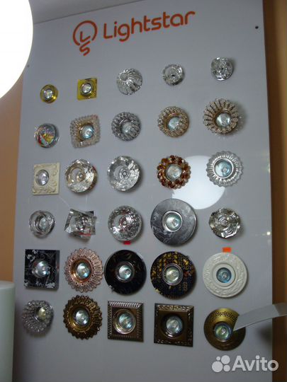 Светильники встраив. под лампы G4, GU5,3; E14; E27