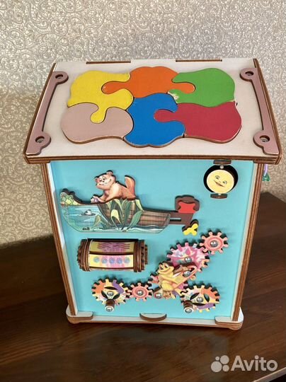 Бизиборд домик со светом большой