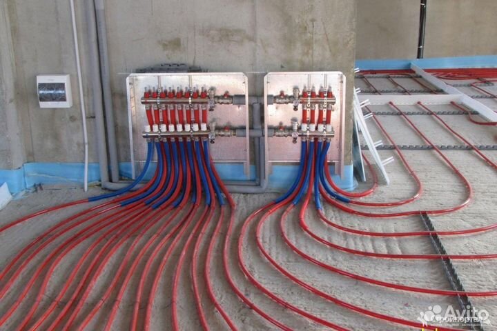 Услуги сантехника, теплый пол, отопление