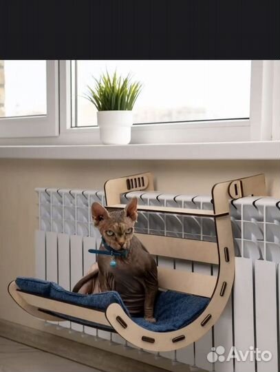 Гамак лежанка на батарею для кошек