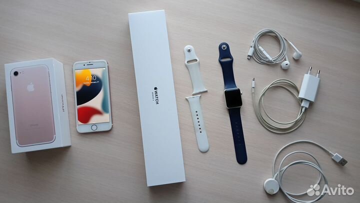 Apple watch 3 и iPhone 7