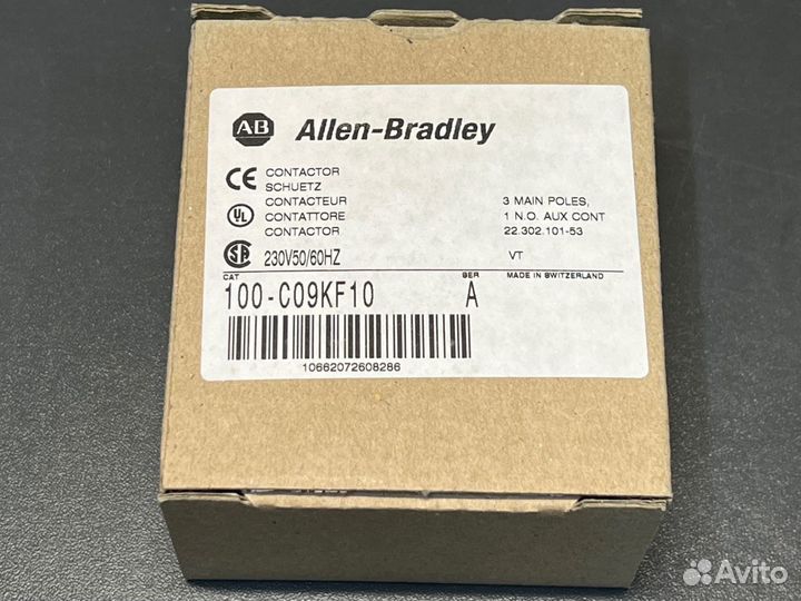 Allen-Bradley 100-C09KF10 Контактор, новый, 2 шт