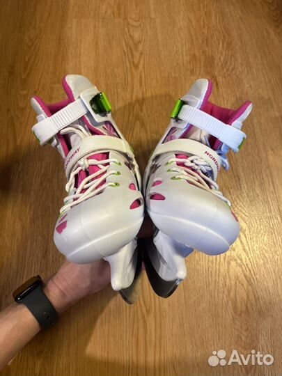 Коньки nordway раздвижные 34-37