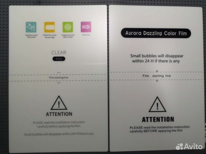 Гидрогелевая защитная пленка с установкой