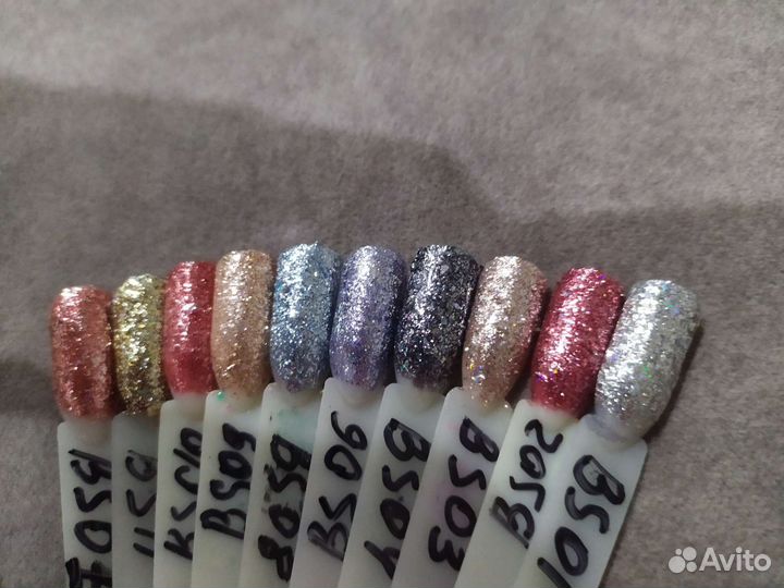 Светоотражающий гель лак,глиттер