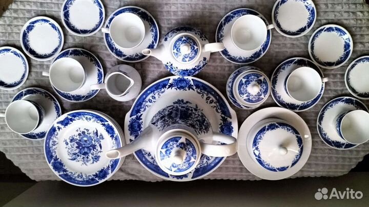 Чайно кофейный сервиз Германия антиквариат