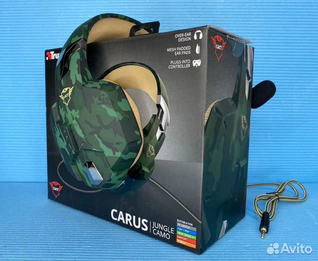 Наушники игровые Trust Carus Камуфляжные