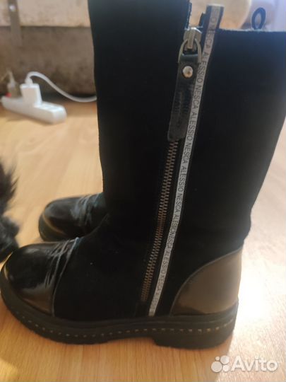 Сапоги зимние для девочки 35