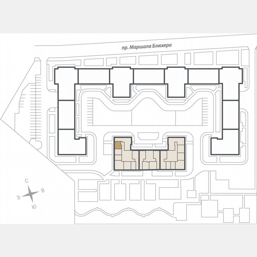 1-к. квартира, 35,1 м², 14/16 эт.