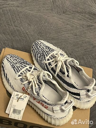 Оригинал Adidas yeezy boost 350 v2 zebra