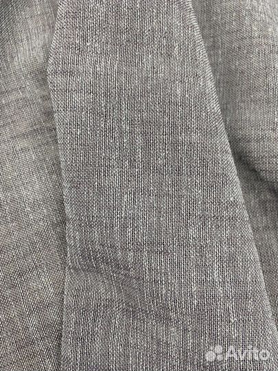 Тюль Лен серая