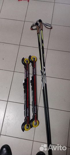 Ролеры шамов и лыжные палки