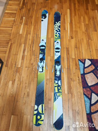 Горные лыжи salomon + крепления