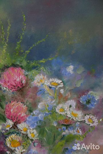 Картина маслом на холсте цветы