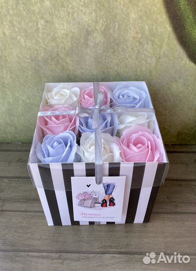 Подарочные наборы из мыльных роз