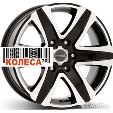 MAK Stone 6 8.5x20 6x139,7 ET20 Dia106.1 Gloss Bla