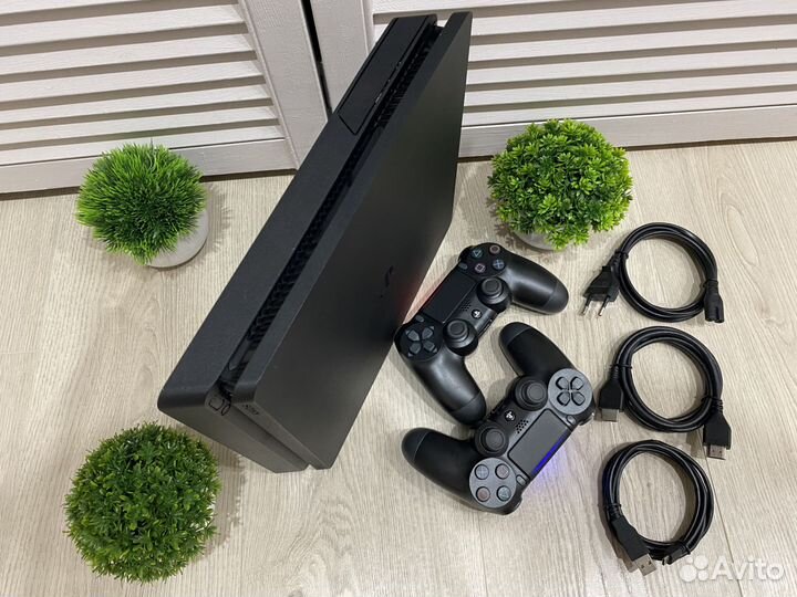 Sony PS4 slim 1tb +2дж +550игр