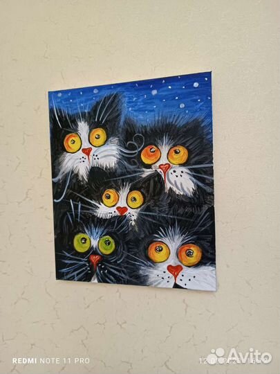 Картина акрилом на холсте