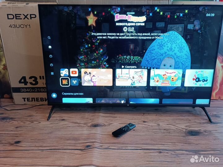 Dexp 43 дюйма 4К/Smart TV