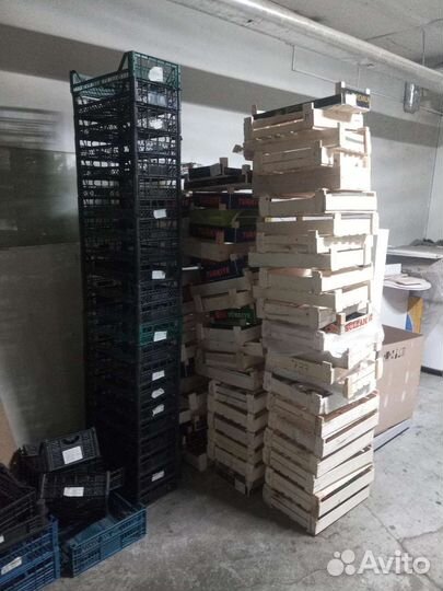 Ящики пластиковые и деревянные