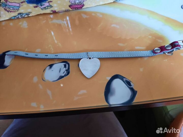 Ошейник новый кожаный