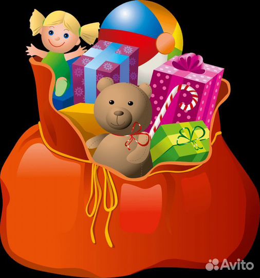 Мешок с новогодними игрушками