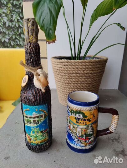 Кружка сувенирная города, бутылка сувенирная