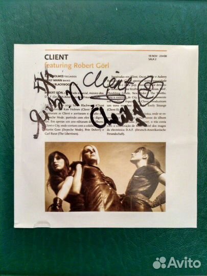 Автографы группы Client (UK) 21.11.2008 спб