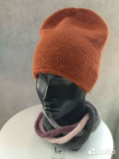 Шапка женская вязаная ручная работа