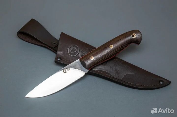 Нож Вепрь кован. сталь Х12мфц.м.венге, фибра м.п