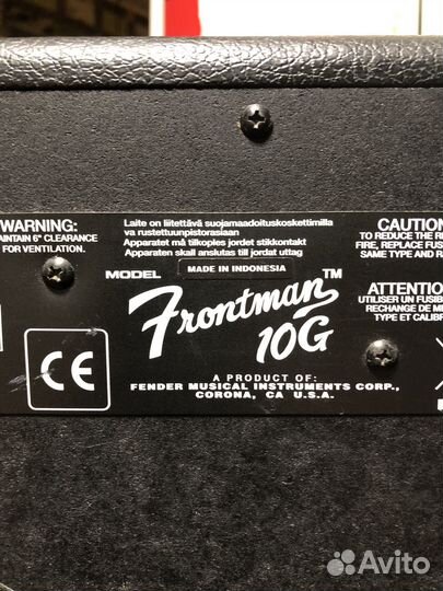 Комбоусилитель fender 10g 28ватт