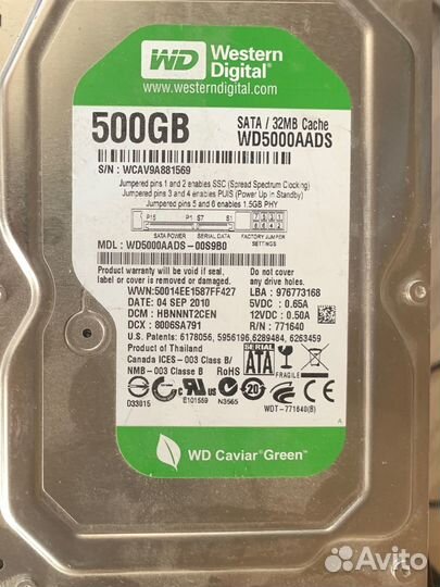 Жесткий диск SATA hdd 3.5