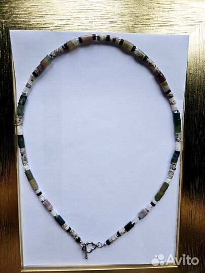 Колье чокер из натуральных камней
