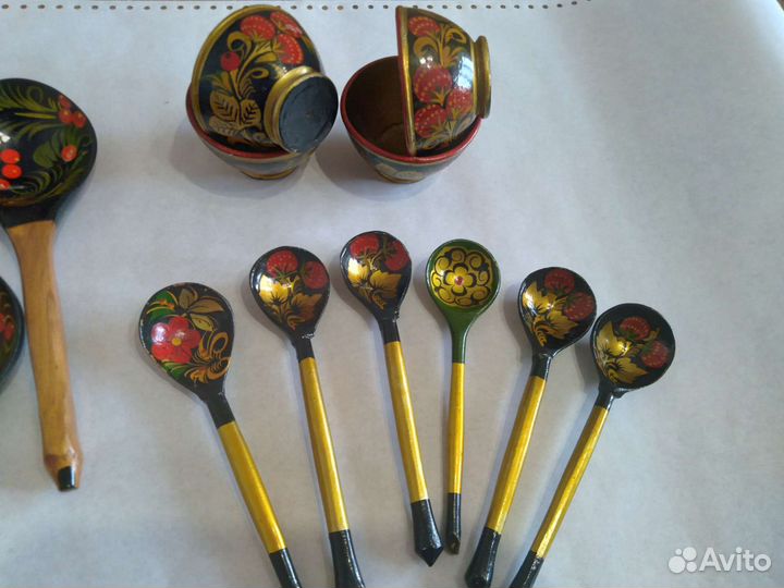 Деревянная посуда Хохлома СССР