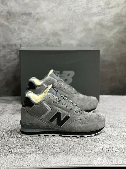 Кроссовки new balance 574 высокие зимние с мехом