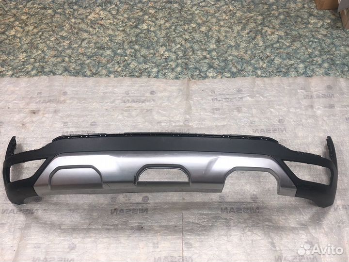 Спойлер юбка заднего бампера Kia Rio X-Line 2020