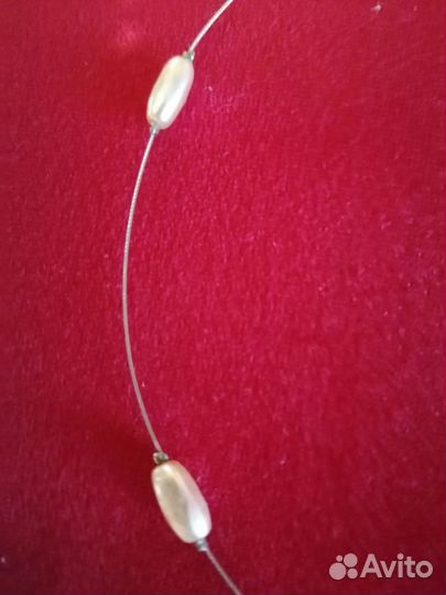 Колье речной жемчуг новое