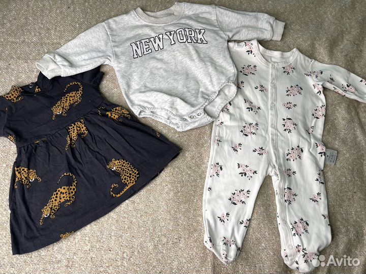 Вещи пакетом на девочку 62-68