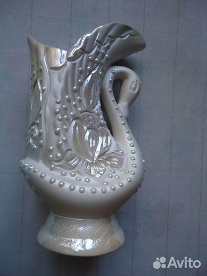 Ваза 23х13 см с перламутровым блеском