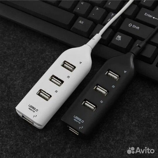 USB разветвитель 2.0 HUB HI-speed с 4 выходами хаб