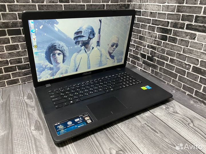 Игровой ноутбук Asus 17.3/8gb/2видеокарты/SSD+HDD