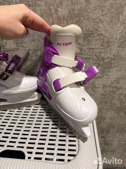 Коньки детские раздвижные 33 36